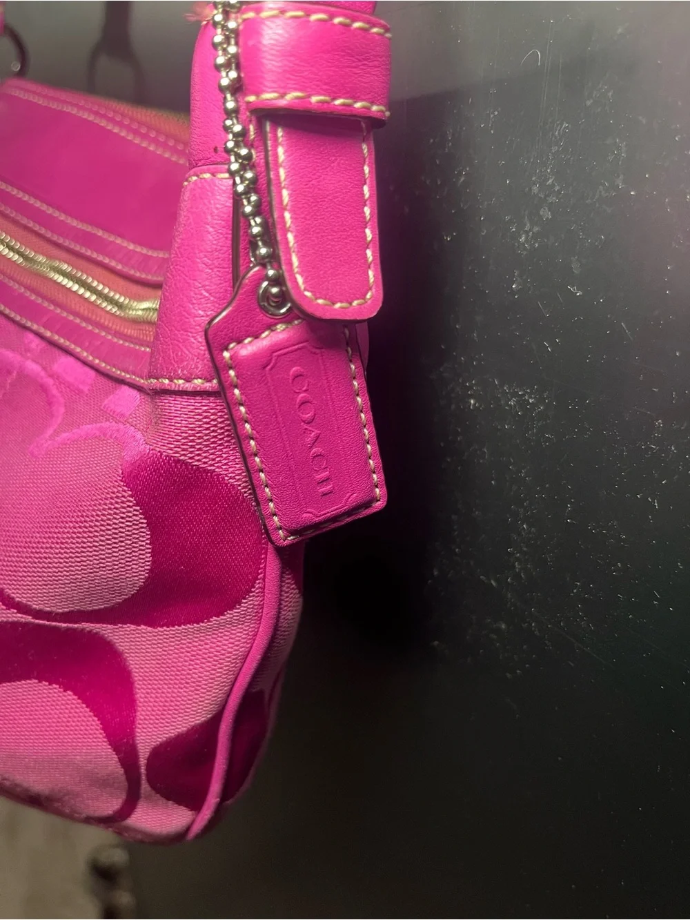 Y2K Coach Laura Signature Hobo / Crescent Bag 2010